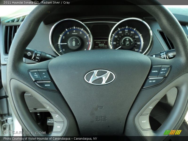 Radiant Silver / Gray 2011 Hyundai Sonata GLS