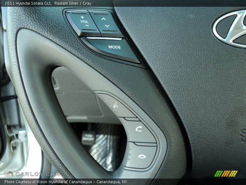Radiant Silver / Gray 2011 Hyundai Sonata GLS