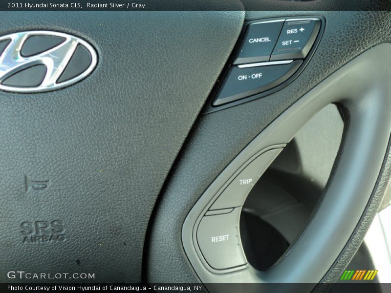 Radiant Silver / Gray 2011 Hyundai Sonata GLS