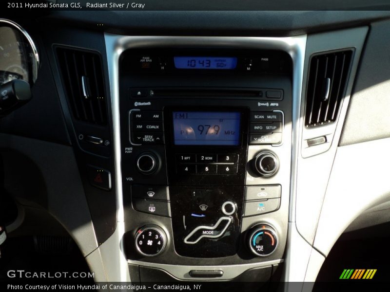 Radiant Silver / Gray 2011 Hyundai Sonata GLS