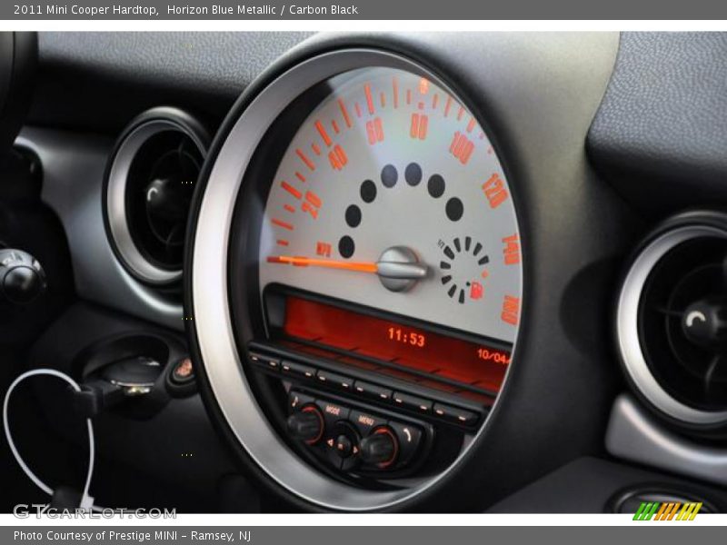 Horizon Blue Metallic / Carbon Black 2011 Mini Cooper Hardtop