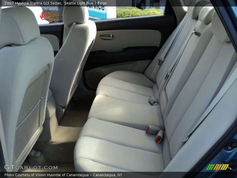 Seattle Light Blue / Beige 2007 Hyundai Elantra GLS Sedan