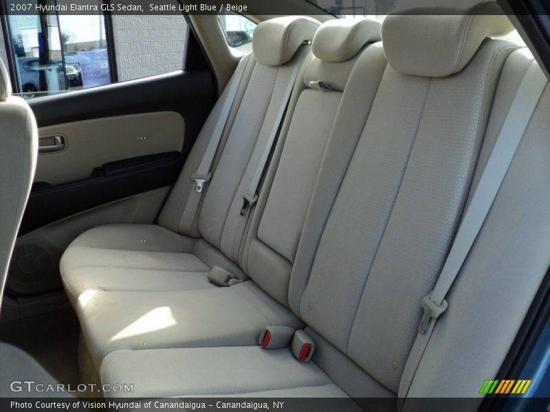 Seattle Light Blue / Beige 2007 Hyundai Elantra GLS Sedan