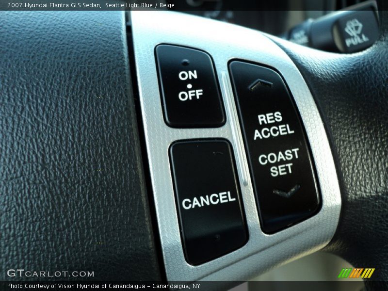 Seattle Light Blue / Beige 2007 Hyundai Elantra GLS Sedan