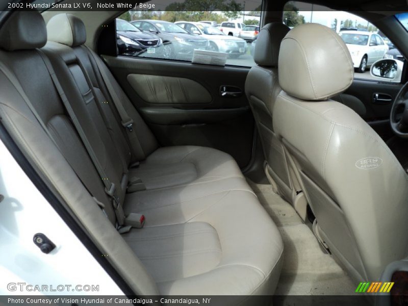 Noble White / Beige 2002 Hyundai Sonata LX V6