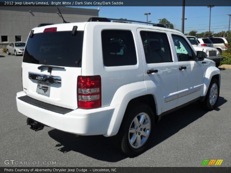 Bright White / Dark Slate Gray/Dark Saddle 2012 Jeep Liberty Limited