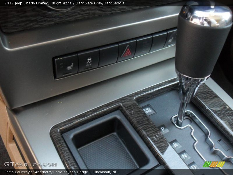 Bright White / Dark Slate Gray/Dark Saddle 2012 Jeep Liberty Limited