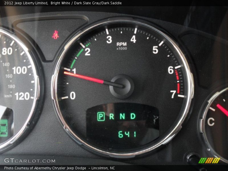 Bright White / Dark Slate Gray/Dark Saddle 2012 Jeep Liberty Limited