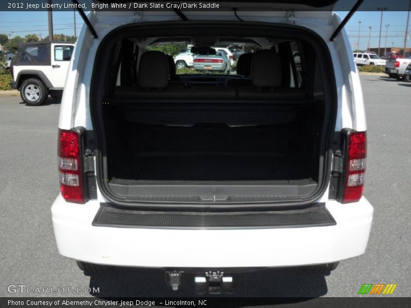 Bright White / Dark Slate Gray/Dark Saddle 2012 Jeep Liberty Limited