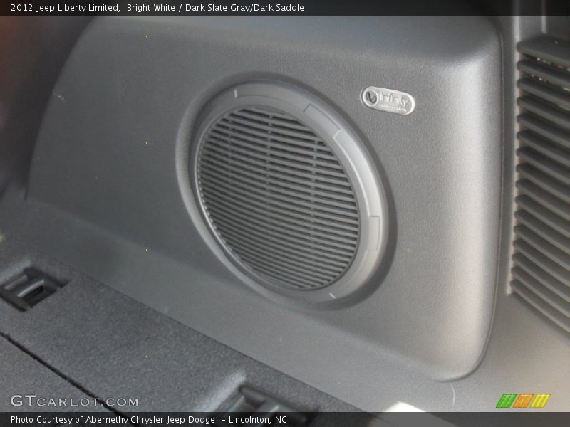 Bright White / Dark Slate Gray/Dark Saddle 2012 Jeep Liberty Limited