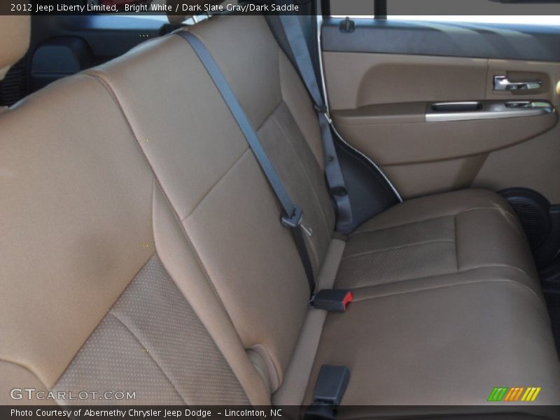Bright White / Dark Slate Gray/Dark Saddle 2012 Jeep Liberty Limited