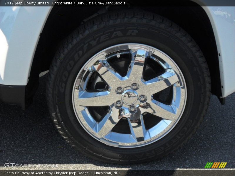 Bright White / Dark Slate Gray/Dark Saddle 2012 Jeep Liberty Limited