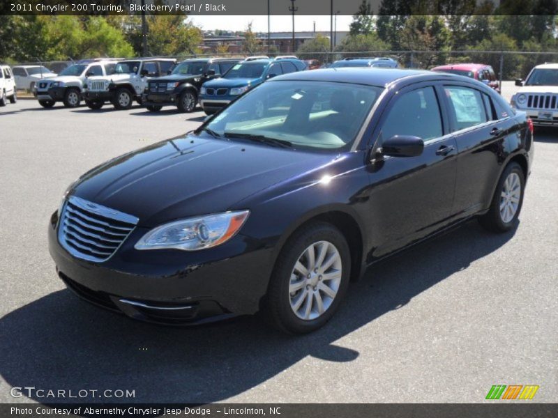 Blackberry Pearl / Black 2011 Chrysler 200 Touring
