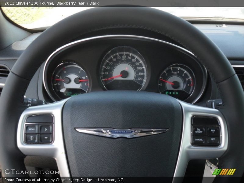 Blackberry Pearl / Black 2011 Chrysler 200 Touring
