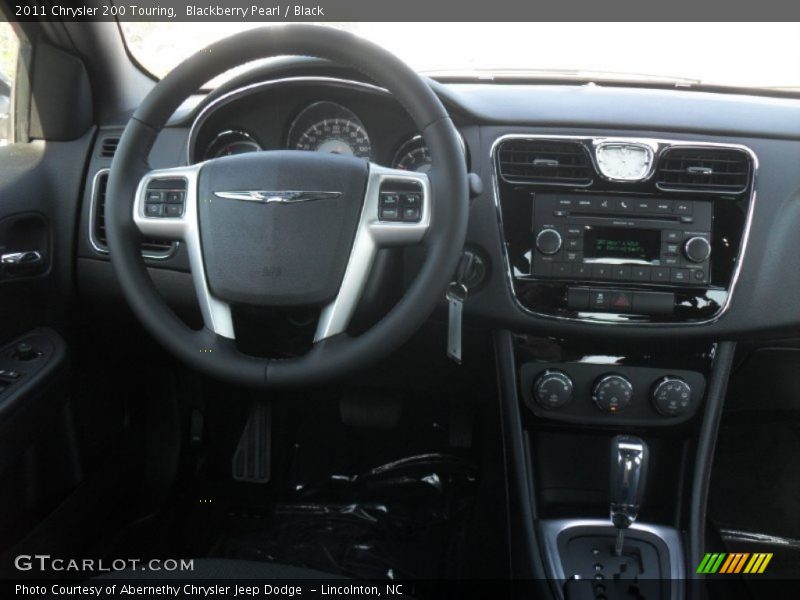 Blackberry Pearl / Black 2011 Chrysler 200 Touring