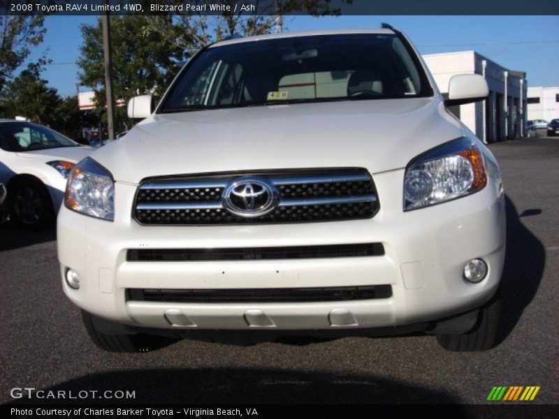 Blizzard Pearl White / Ash 2008 Toyota RAV4 Limited 4WD