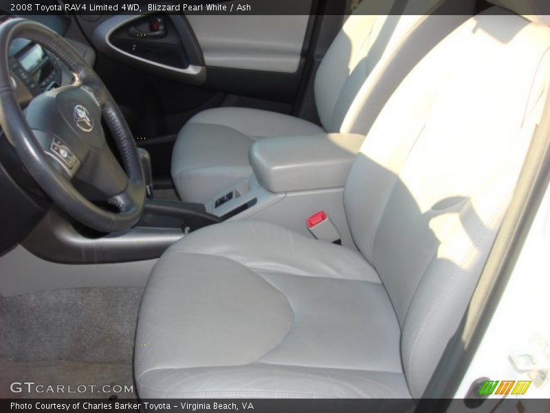 Blizzard Pearl White / Ash 2008 Toyota RAV4 Limited 4WD