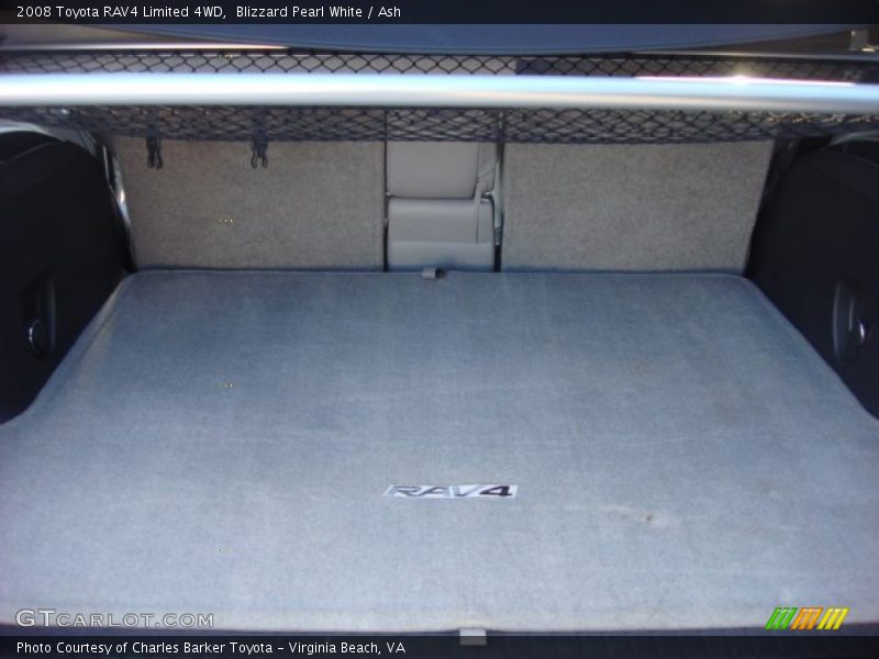 Blizzard Pearl White / Ash 2008 Toyota RAV4 Limited 4WD