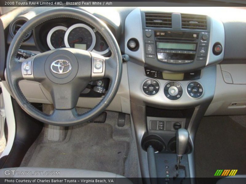 Blizzard Pearl White / Ash 2008 Toyota RAV4 Limited 4WD