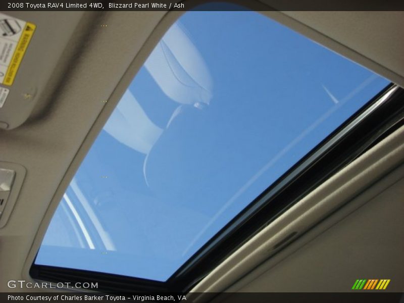 Blizzard Pearl White / Ash 2008 Toyota RAV4 Limited 4WD