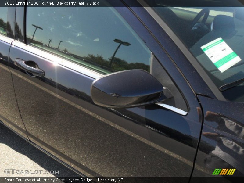 Blackberry Pearl / Black 2011 Chrysler 200 Touring