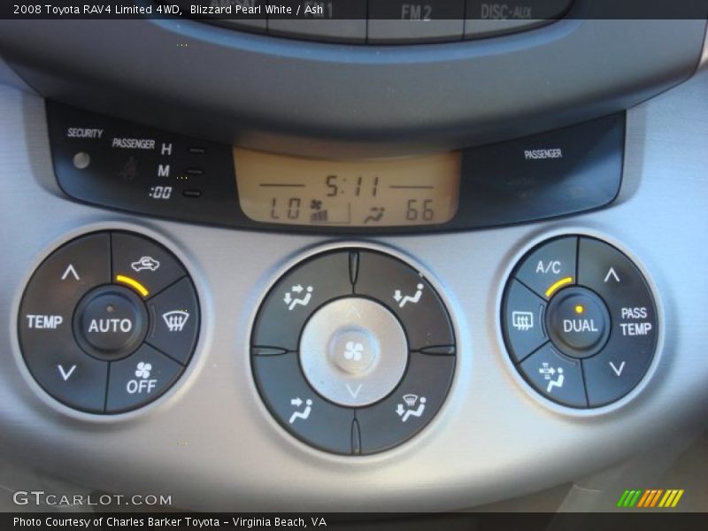 Blizzard Pearl White / Ash 2008 Toyota RAV4 Limited 4WD