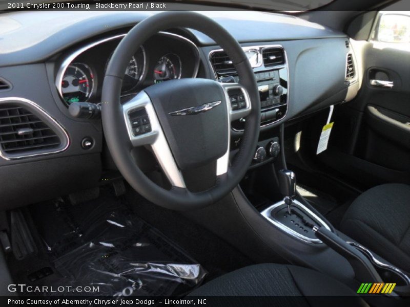 Blackberry Pearl / Black 2011 Chrysler 200 Touring