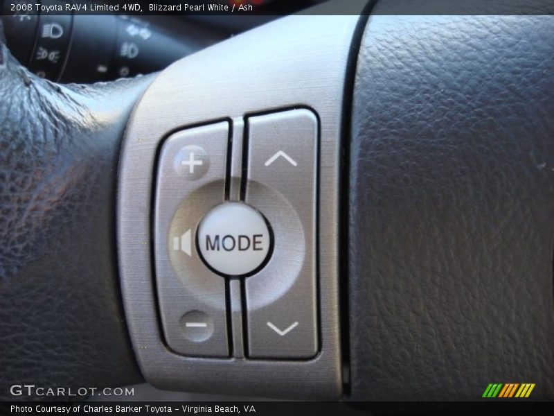 Blizzard Pearl White / Ash 2008 Toyota RAV4 Limited 4WD