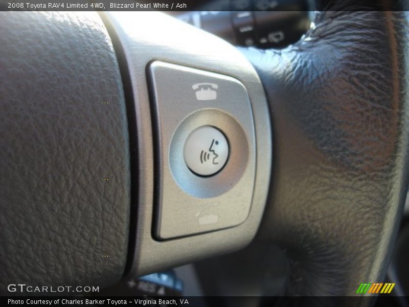 Blizzard Pearl White / Ash 2008 Toyota RAV4 Limited 4WD