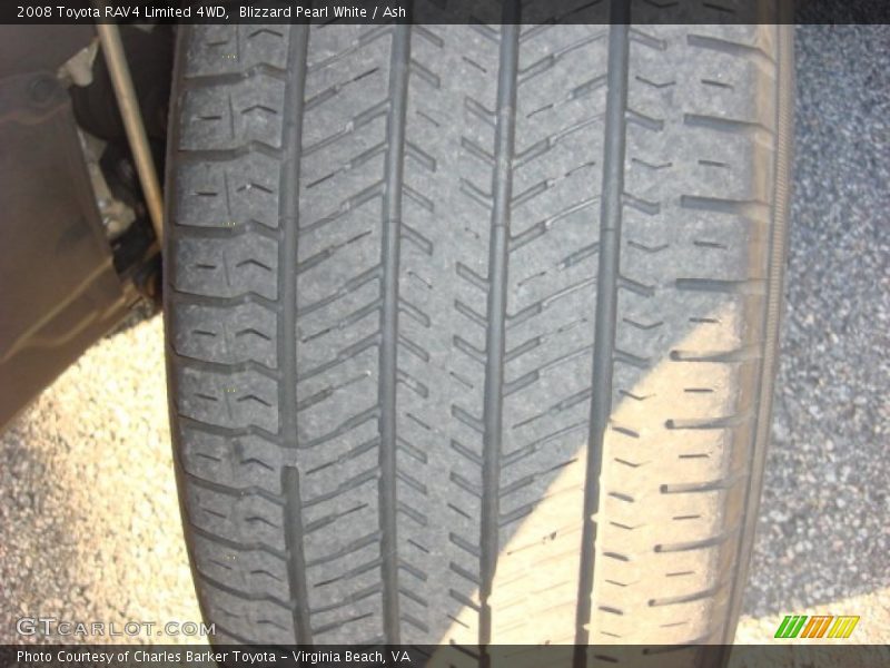 Blizzard Pearl White / Ash 2008 Toyota RAV4 Limited 4WD