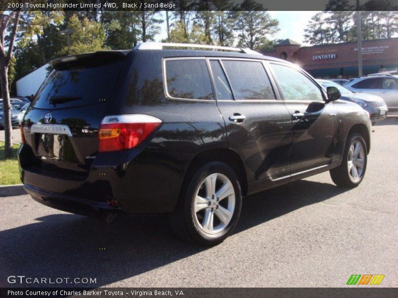 Black / Sand Beige 2009 Toyota Highlander Limited 4WD