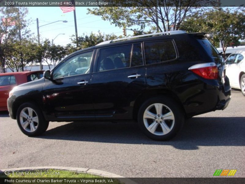 Black / Sand Beige 2009 Toyota Highlander Limited 4WD