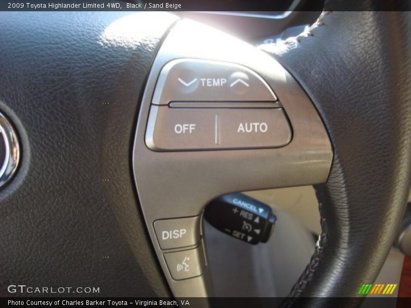 Black / Sand Beige 2009 Toyota Highlander Limited 4WD