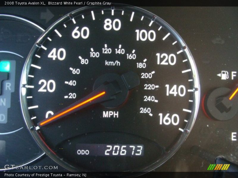 Blizzard White Pearl / Graphite Gray 2008 Toyota Avalon XL