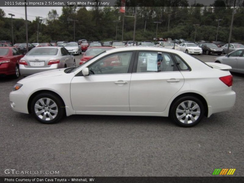 Satin White Pearl / Ivory 2011 Subaru Impreza 2.5i Sedan