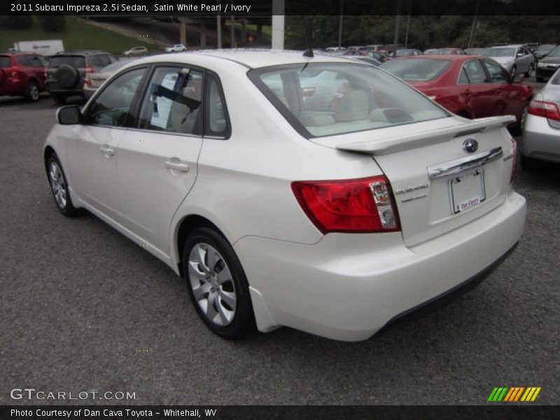 Satin White Pearl / Ivory 2011 Subaru Impreza 2.5i Sedan