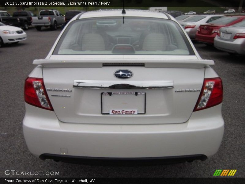 Satin White Pearl / Ivory 2011 Subaru Impreza 2.5i Sedan