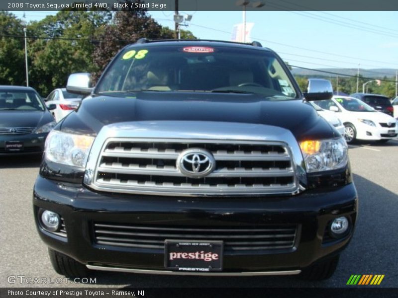 Black / Sand Beige 2008 Toyota Sequoia Limited 4WD