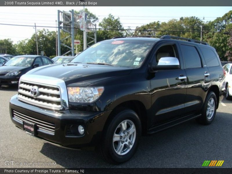 Black / Sand Beige 2008 Toyota Sequoia Limited 4WD