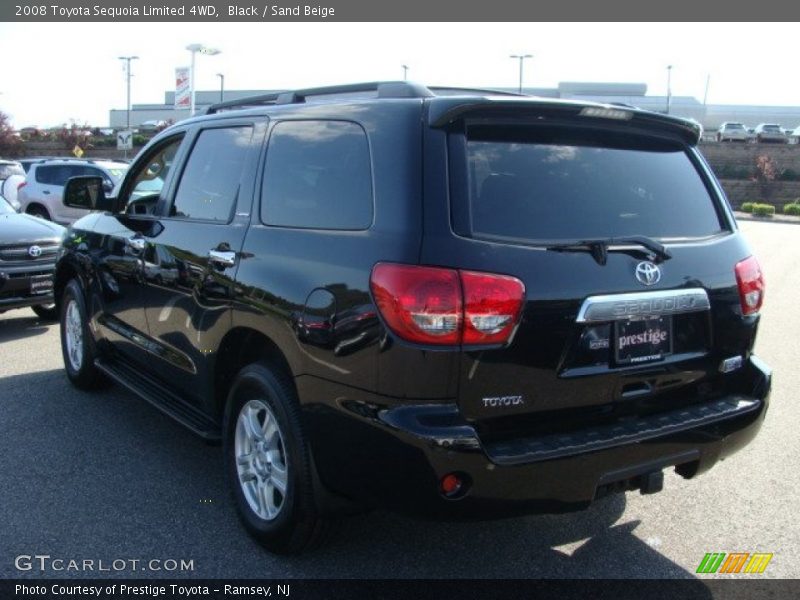 Black / Sand Beige 2008 Toyota Sequoia Limited 4WD