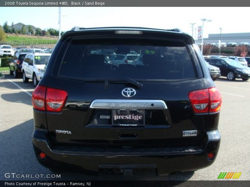 Black / Sand Beige 2008 Toyota Sequoia Limited 4WD