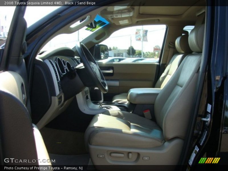Black / Sand Beige 2008 Toyota Sequoia Limited 4WD