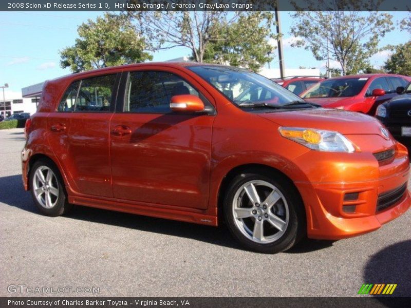 Hot Lava Orange / Charcoal Gray/Lava Orange 2008 Scion xD Release Series 1.0