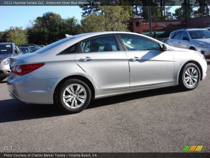 Iridescent Silver Blue Metallic / Gray 2011 Hyundai Sonata GLS