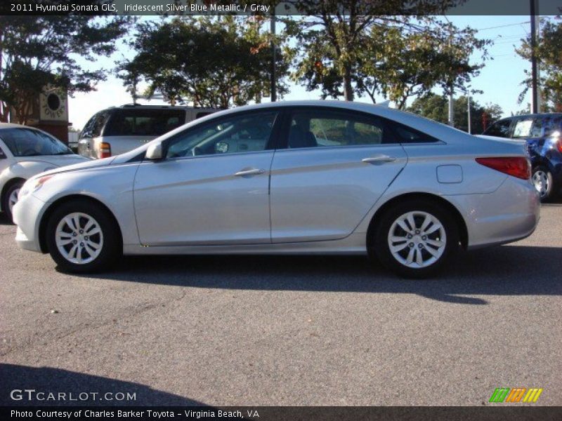 Iridescent Silver Blue Metallic / Gray 2011 Hyundai Sonata GLS