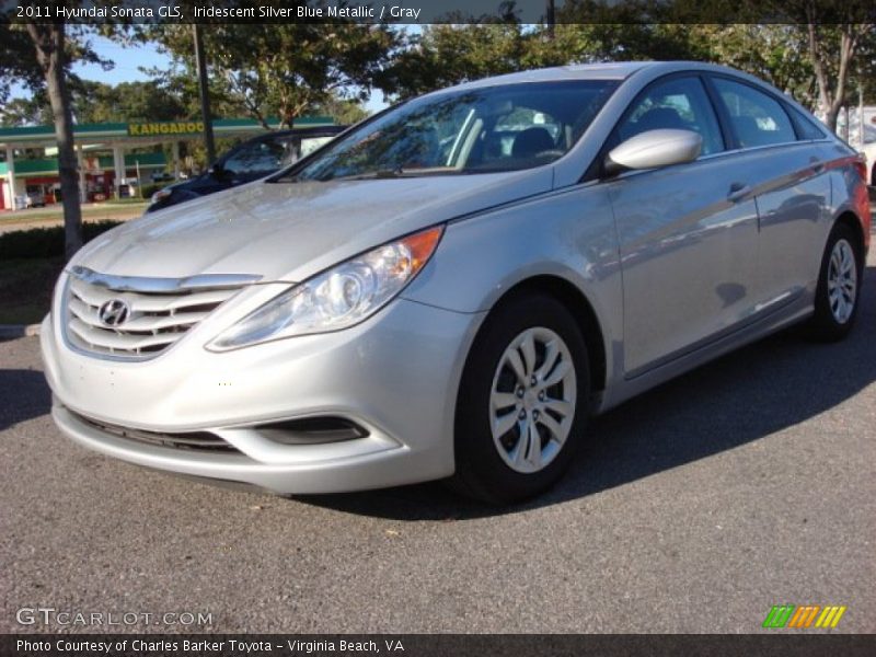 Iridescent Silver Blue Metallic / Gray 2011 Hyundai Sonata GLS