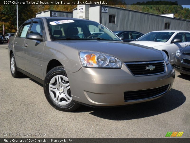 Amber Bronze Metallic / Cashmere Beige 2007 Chevrolet Malibu LS Sedan