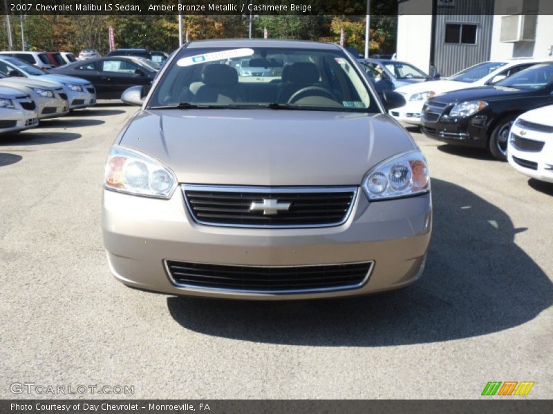 Amber Bronze Metallic / Cashmere Beige 2007 Chevrolet Malibu LS Sedan
