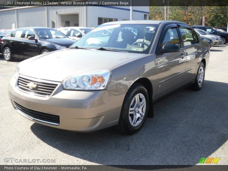 Amber Bronze Metallic / Cashmere Beige 2007 Chevrolet Malibu LS Sedan