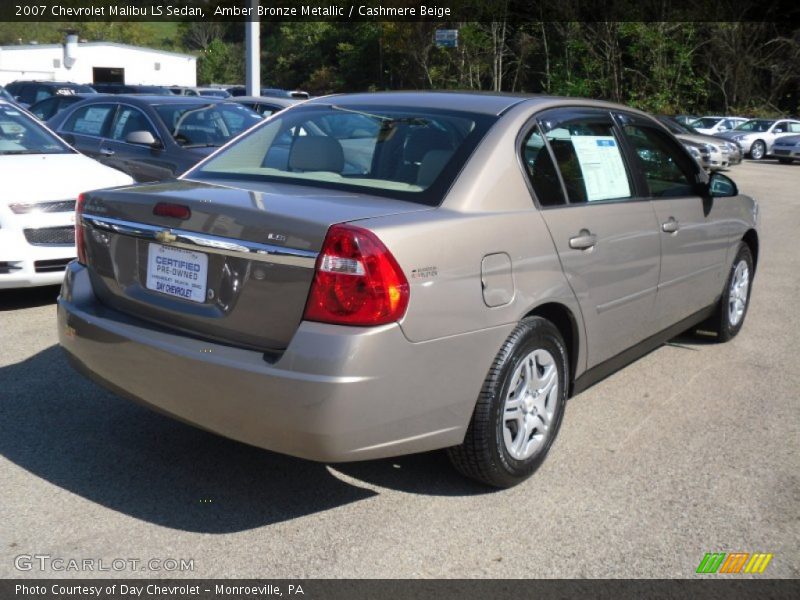 Amber Bronze Metallic / Cashmere Beige 2007 Chevrolet Malibu LS Sedan